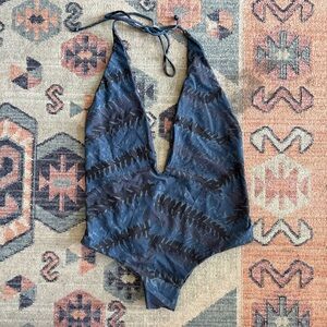 Mikoh Halter One Piece Swimsuit